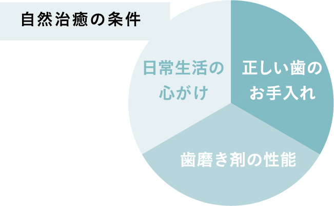 自然治癒の条件 日常生活の心がけ,ただあしい歯のお手入れ,歯磨き剤の性能